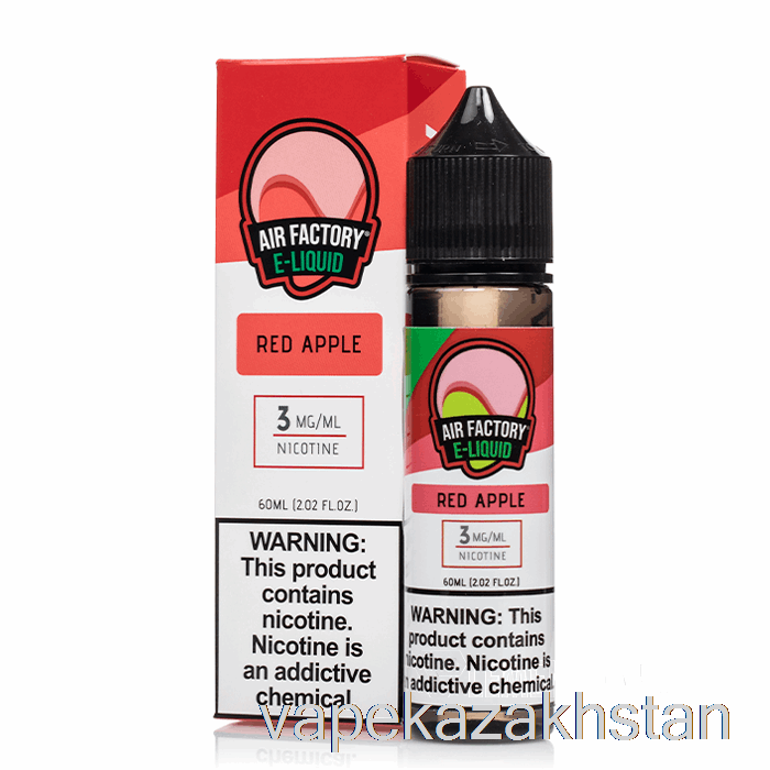Vape Disposable Red Apple - Air Factory - 60mL 6mg
